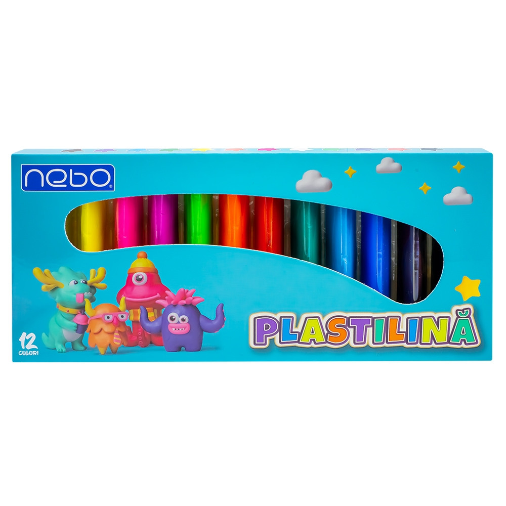 Plastilina pentru modelaj, 12 culori intense, 15 grame, 10x1.8x22 cm - imagine 5